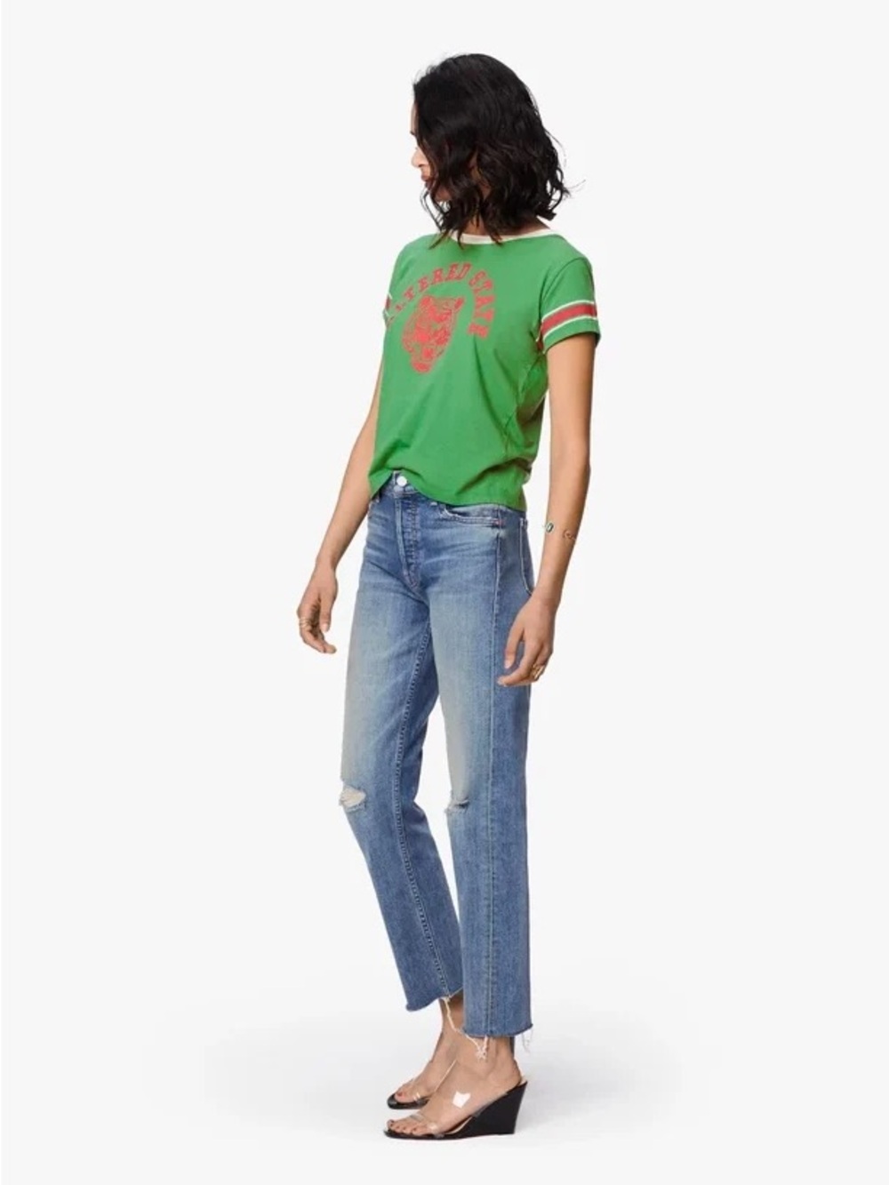 Mother The Tomcat Ankle Fray Jean
